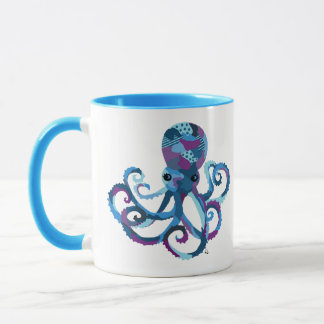 Octopus Coffee Mug Multi Watercolor