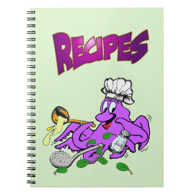 Octopus Cook Recipe Photo Notebook (Front)