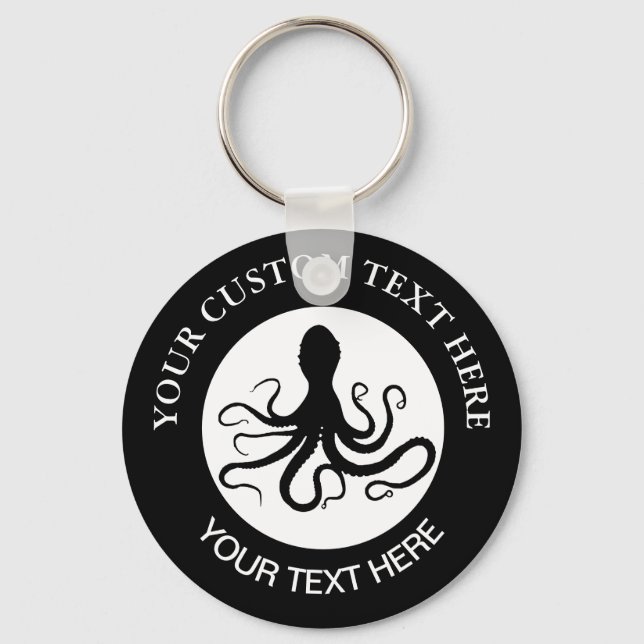 Octopus Custom Logo Key Ring (Front)