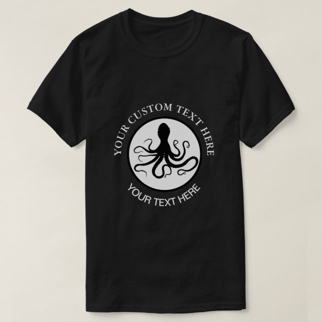 Octopus Custom Logo T-Shirt (Design Front)