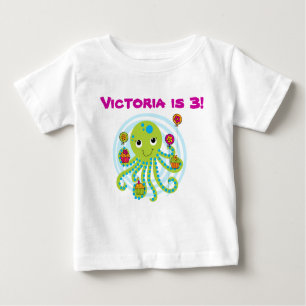 Octopus Customisable Birthday T-shirt