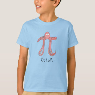 Octopus Cute Math Pi Day Kid's Boy's T-Shirt