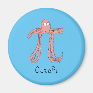 Octopus Cute Math Pi Day Magnet