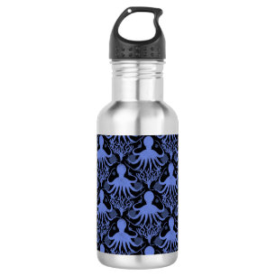 Octopus (dark background) 532 ml water bottle