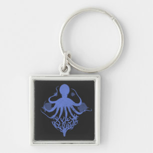 Octopus (dark background) key ring