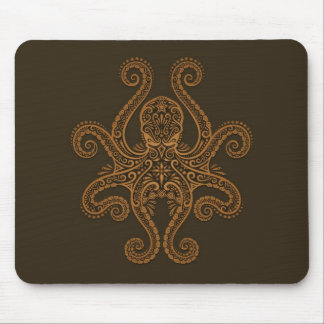Octopus Design (brown) Mouse Pad
