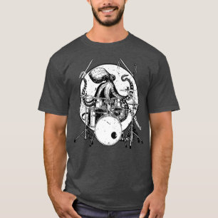 Octopus Drum Gift Drummer Present Premium T-Shirt