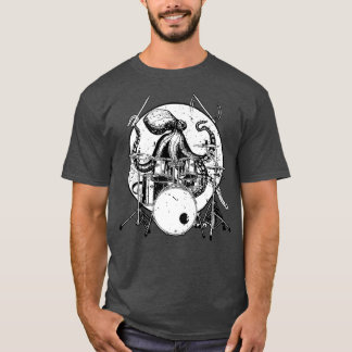 Octopus Drum Gift Drummer Present Premium T-Shirt