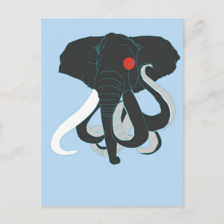 Octopus & elephant postcard