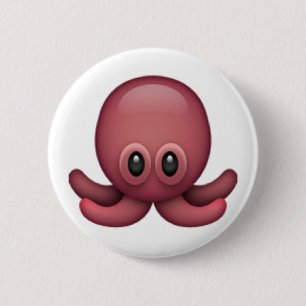Octopus - Emoji 6 Cm Round Badge