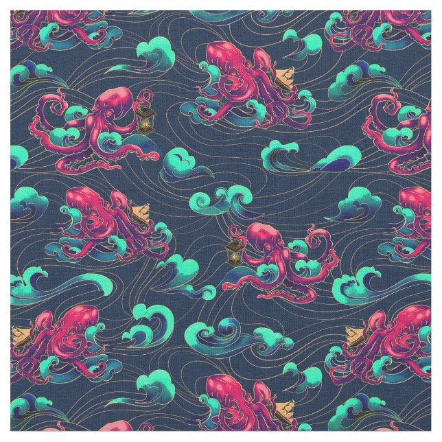 Octopus Fabric (Close Up)