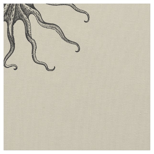 Octopus Fabric, Sandy Fabric (Close Up)