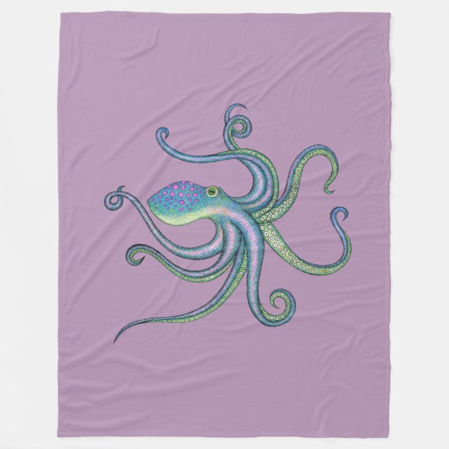 Octopus Fleece Blanket (Front)