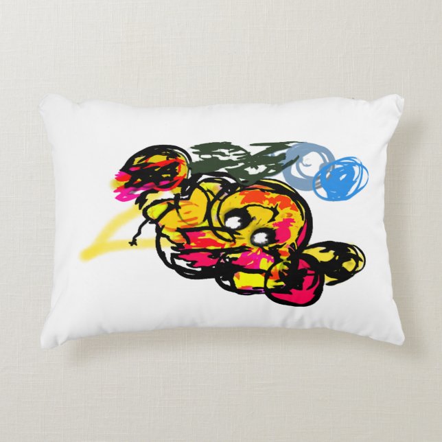 Octopus fun decorative cushion (Front)