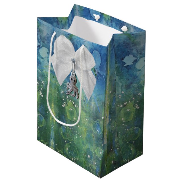 Octopus Garden Medium Gift Bag (Front Angled)