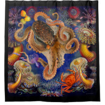 Octopus Garden Shower Curtain