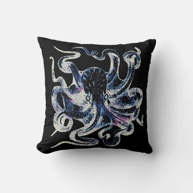 Octopus Graphic Cushion (Front)