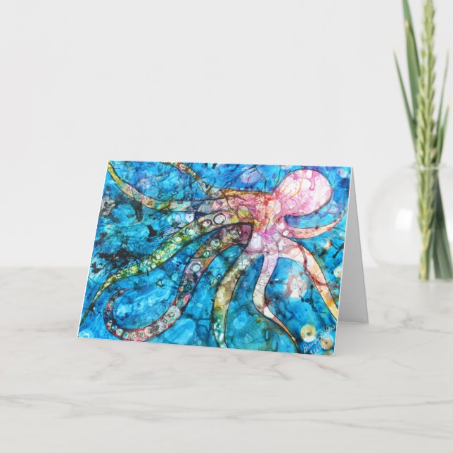 Octopus Greeting Card (Front)
