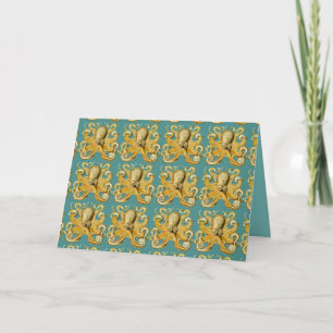 octopus greeting card