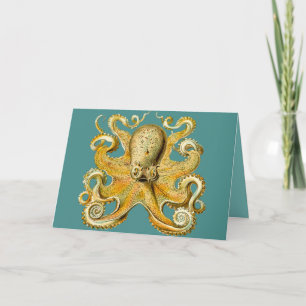 octopus greeting card