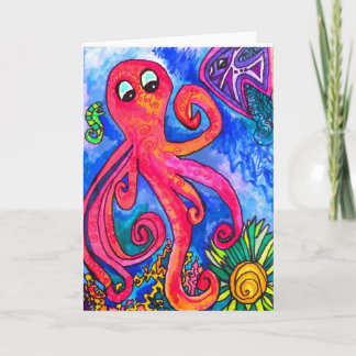 Octopus Greeting Card