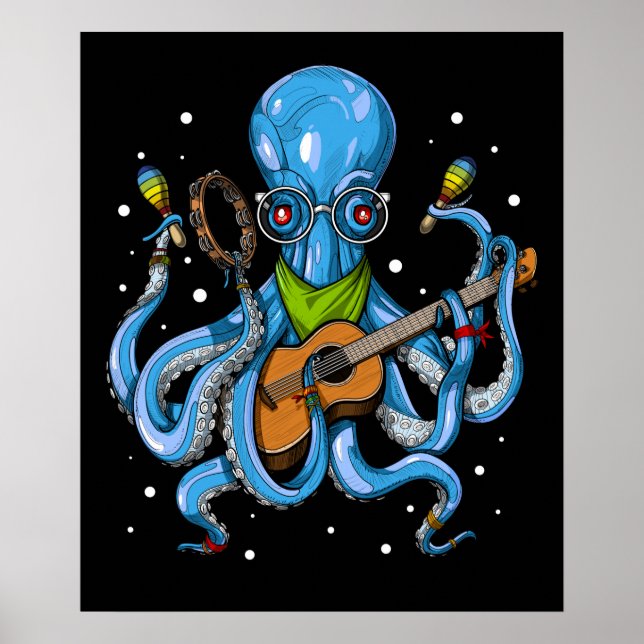 Octopus Hippie Poster (Front)