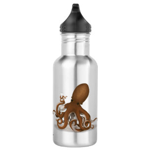 Octopus Holding Chemistry Flask Steampunk Science 532 Ml Water Bottle