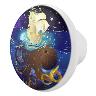 Octopus Huge and Caravella Ceramic Knob