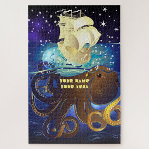 Octopus Huge and Caravella Jigsaw Puzzle