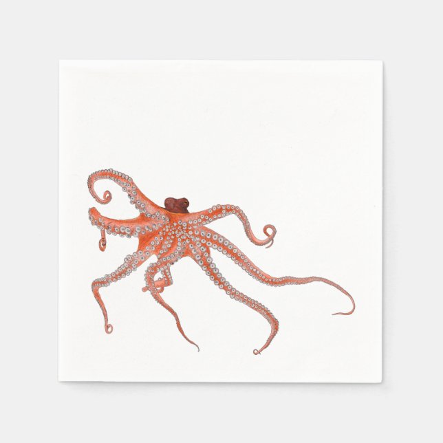 Octopus Hugs Napkin (Front)