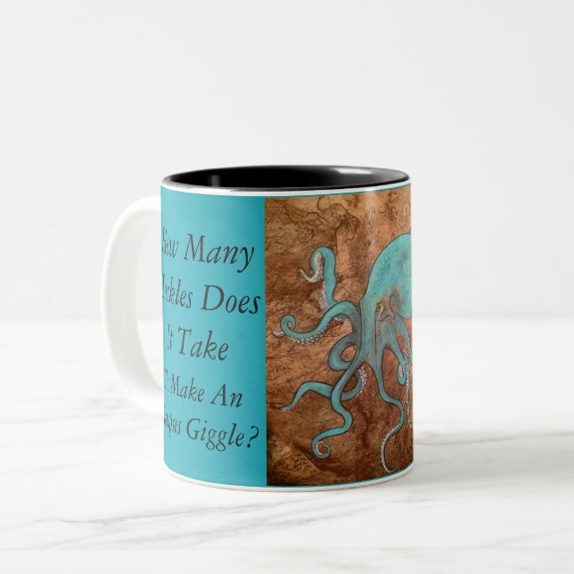 Octopus Humour Mug (Front Left)