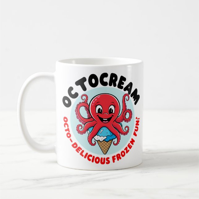 Octopus ice cream coffee mug (Left)