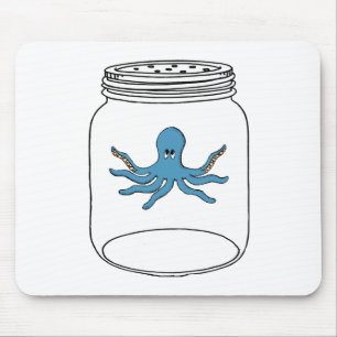 Octopus in a Jar Mouse Pad