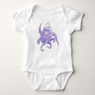 Octopus in a string bag baby bodysuit