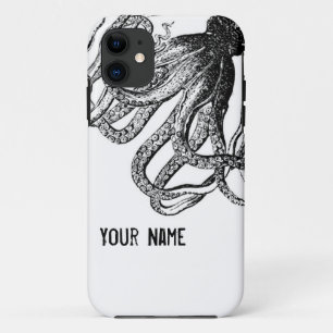 Octopus in Black and White iPhone 11 Case