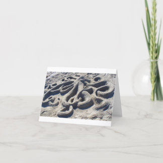 Octopus in the Sand Card