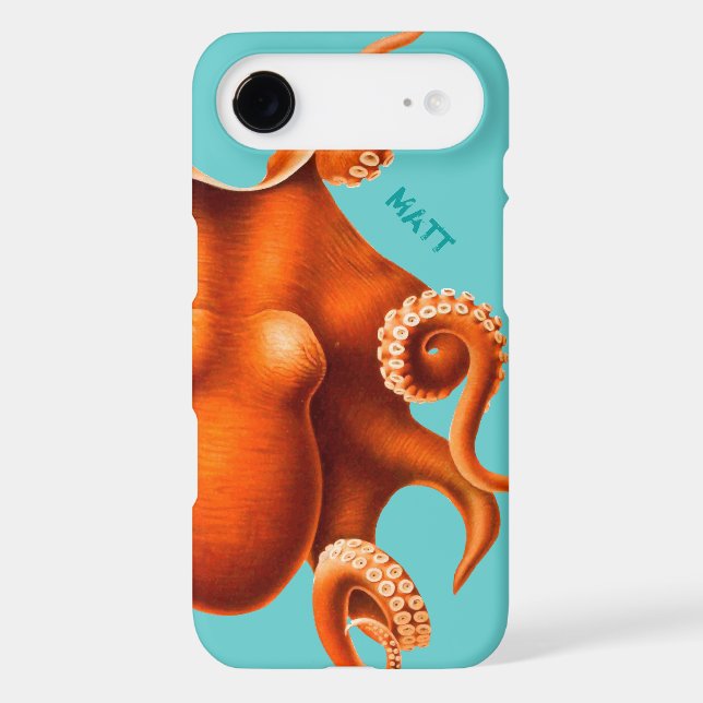 Octopus iPhone Case for Him or Her (Back)