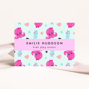 Octopus, Jellyfish, Play Centre, Activity Centre Business Card