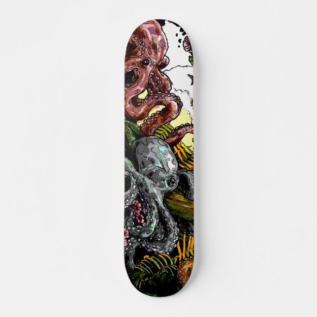 octopus jungle skateboard (Front)