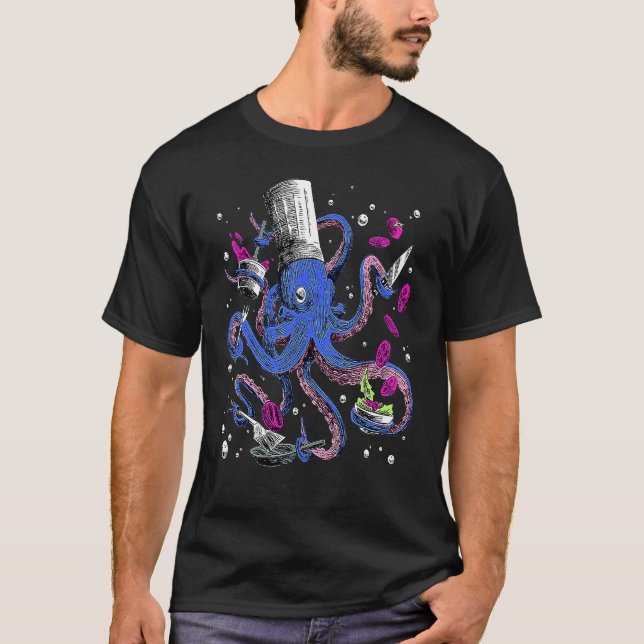 Octopus Kalmar Octopus Kitchen Chef T-Shirt (Front)