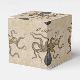 Octopus Kraken Antique Coastal Marine Wildlife Favour Box