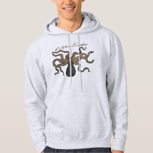 Octopus Kraken Antique Coastal Marine Wildlife Hoodie