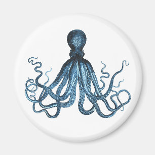 Octopus kraken nautical coastal ocean beach sea magnet