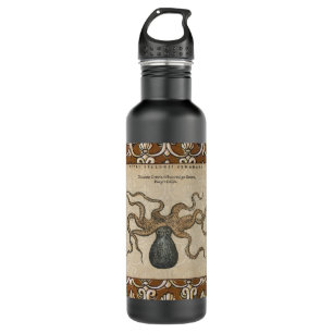 Octopus Kraken Vintage Illustration 710 Ml Water Bottle