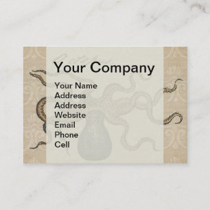 Octopus Kraken Vintage Illustration Business Card