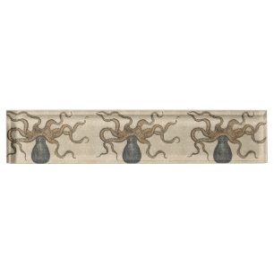 Octopus Kraken Vintage Illustration Nameplate