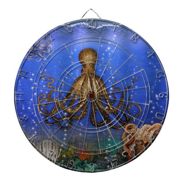 Octopus' Lair - Colourful Dartboard (Front)