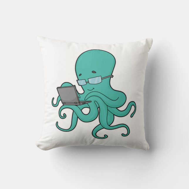 Octopus Laptop Cushion (Front)