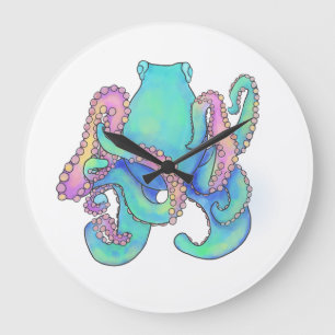 Octopus Large Clock