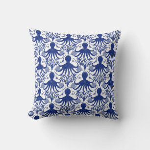 Octopus (light background) cushion